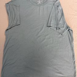 Fabletics Men'sTshirt Short Sleeve Size Large Color Teal Blue New No Tag Cotton