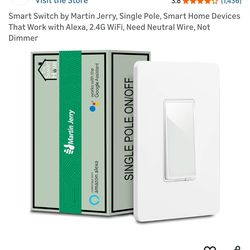 Smart Switch by Martin Jerry, Single Pole - NEW