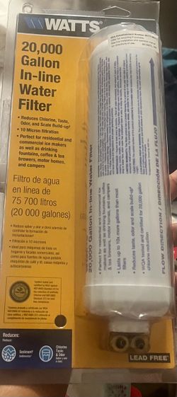 Watts 20,000 Gallon In-line Water Filter - Brand New