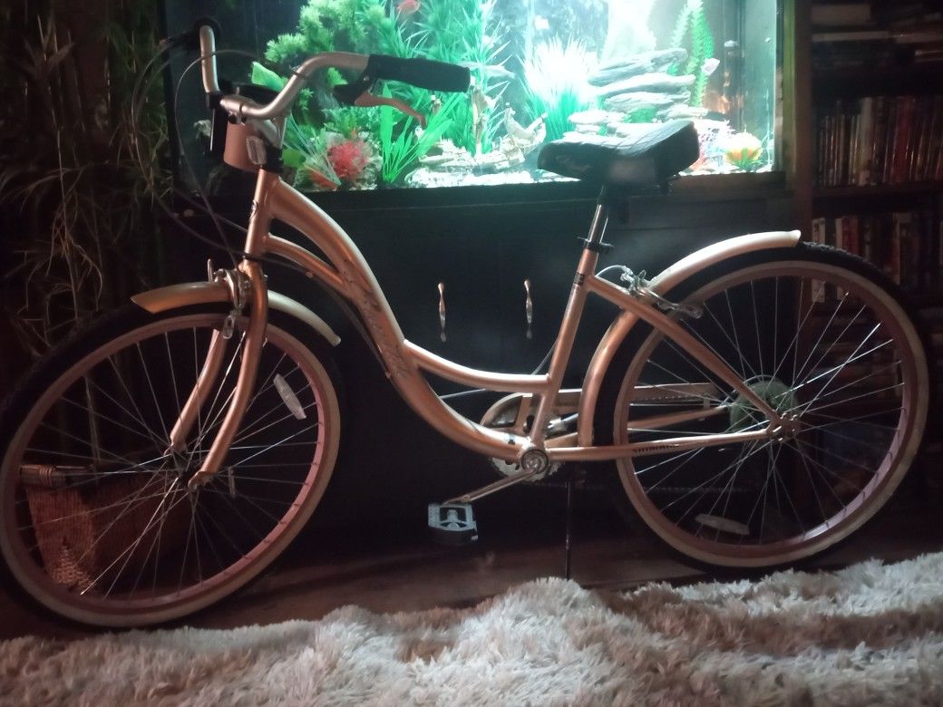 26 Inch Unisex Rose Gold Bike New