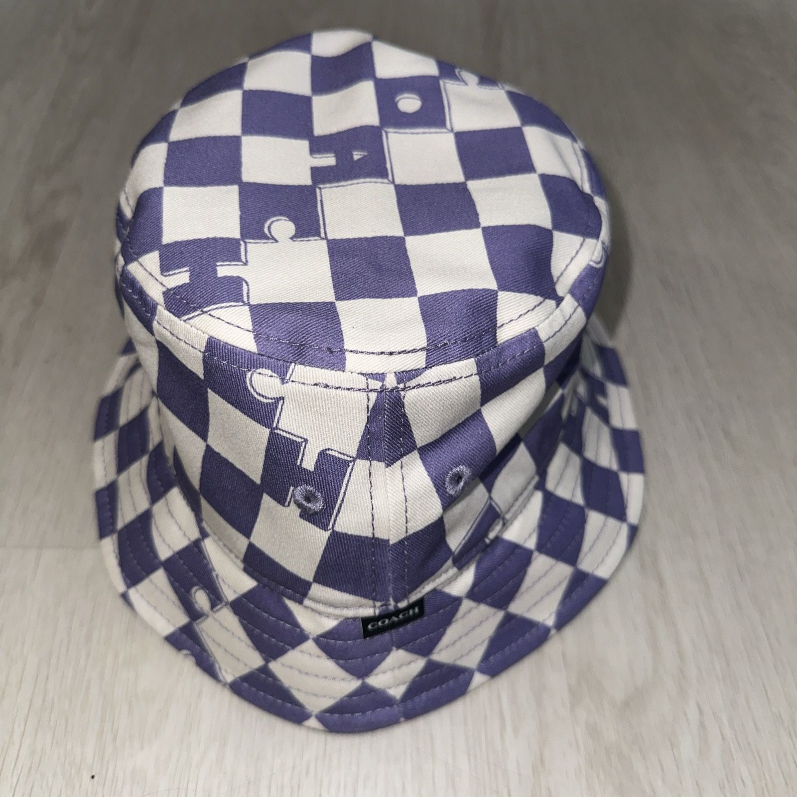 NWT Coach Checkerboard Print Bucket Hat size XS/S‎ Checkerboard Bucket Hat – Course & Court Society main image 2