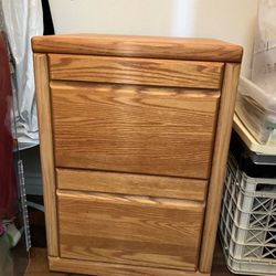 Wood file cabinet