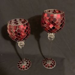 Long Stem Glass Goblets 