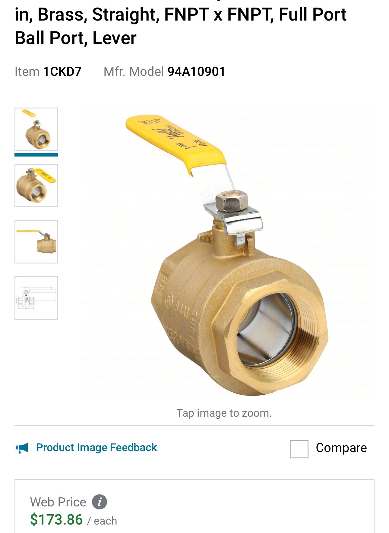 2 1/2 Ball Valve