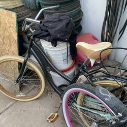 Three bikes bicycles