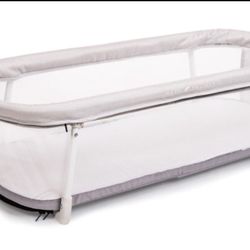 Baby Delight Snuggle Nest Bassinet, Portable Baby Bed, For Infants 0 – 5 Months, Driftwood Grey  Open box item  INVENTORY NUMBER: 109