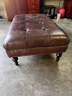 leather Bed End Stool