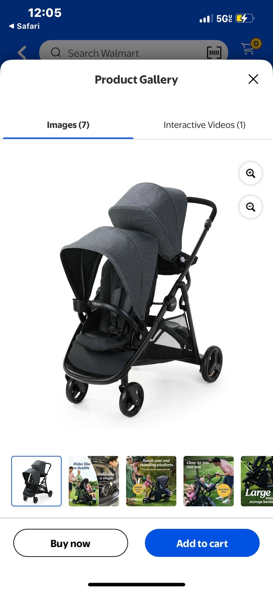 Graco Ready2Grow 2.0 Double infant Stroller