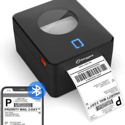 Bluetooth Thermal Shipping Label Printer, 4x6 Label Printer for Small Business Shipping Packages