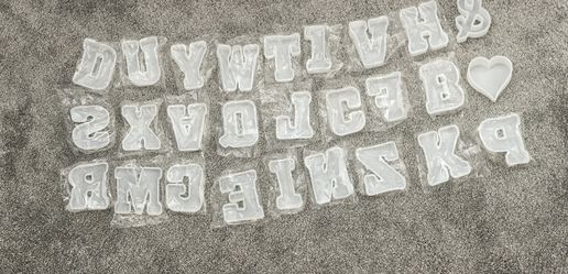 4 Inch Alphabet Resin Molds