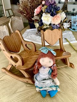 2 Doll Rocking Chairs