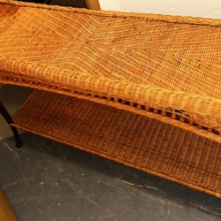 Wicker Entry/Sofa Table