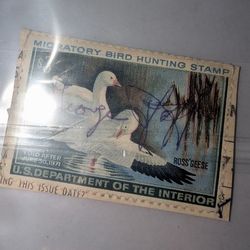 Used Migratory Bird Hunting Stamp