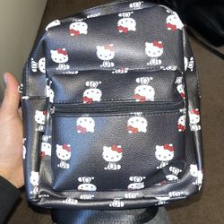 Brand New Hello Kitty Faux Leather Backpack