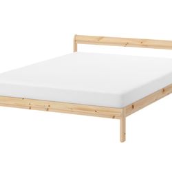 IKEA Pine Wooden Bed Frame, Full Size