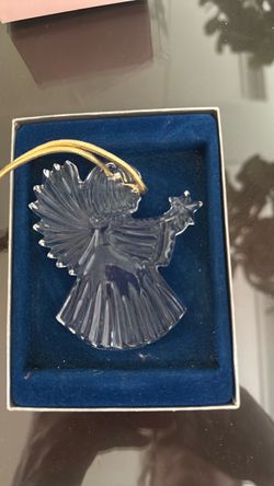 Glass angel ornament