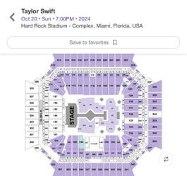 Lower Bowl Taylor Swift Eras Tour 10 20