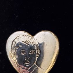 Vintage Goldtone Modernist Wave Squiggle Abstract Brooch