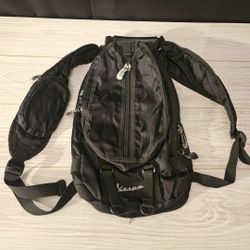 Vespa Multi Storage Black Backpack