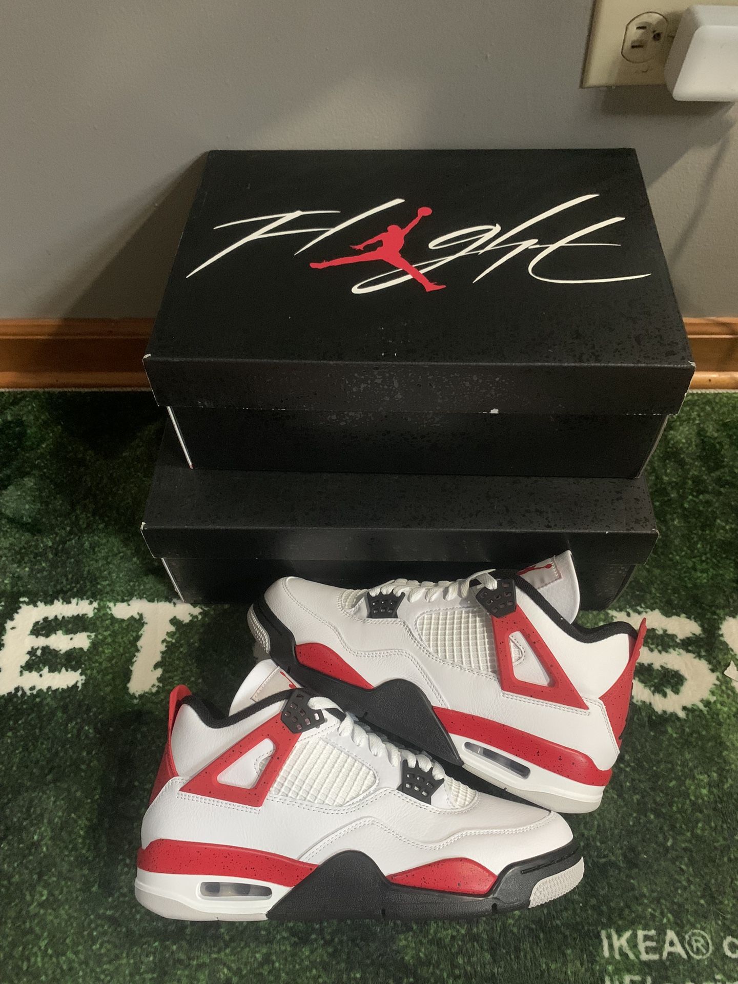 Jordan 4 Red Cement Brand New 