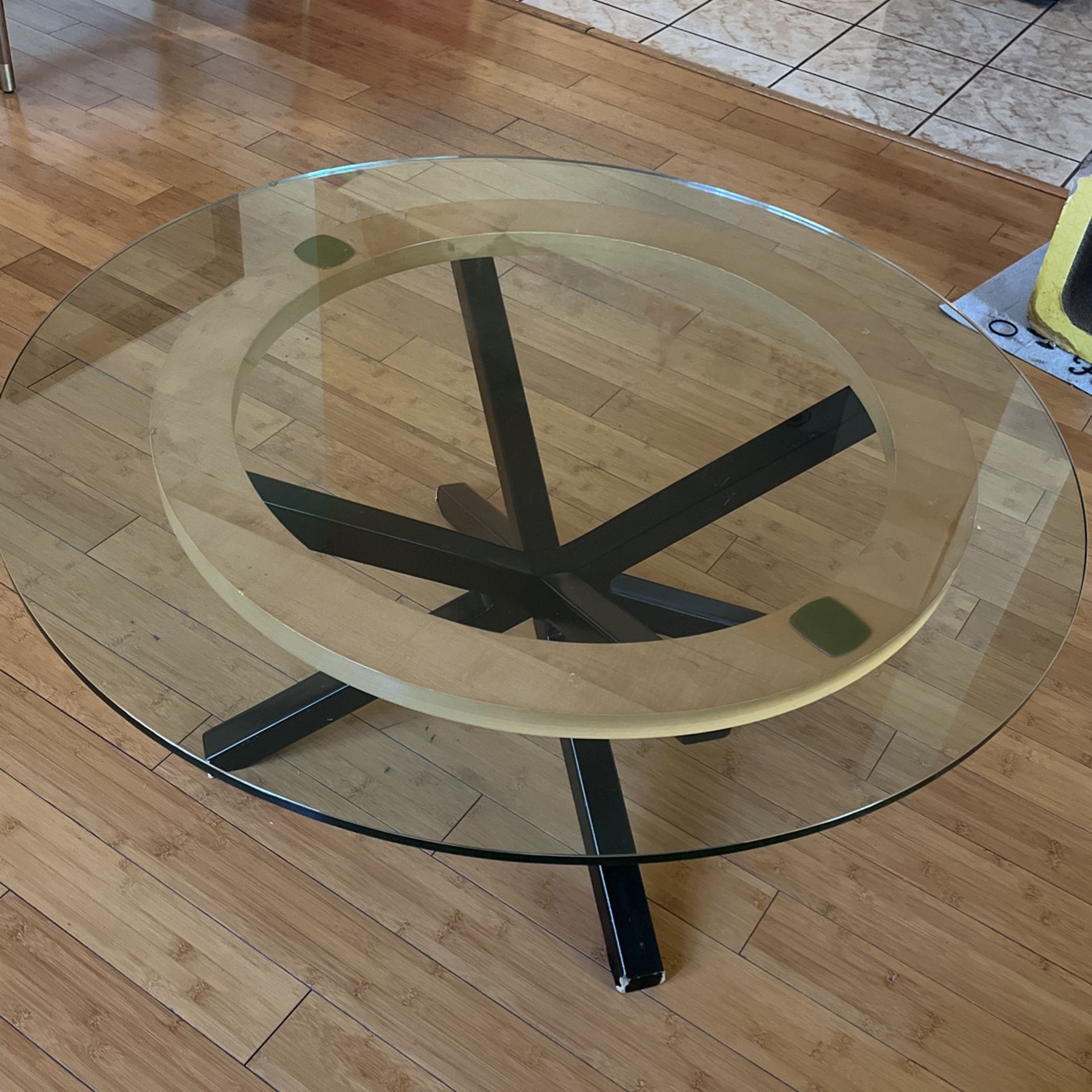 Circular Glass Table
