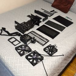 Ghost S1 ITX PC Case With extension Matte Black Includes All Parts For The Case Plus Random PC Parts (missing Screws)