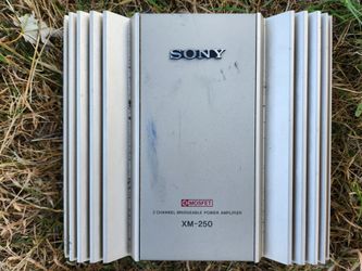 Sony XM-250 | 2-CHANNEL BRIDGEABLE POWER AMPLIFER