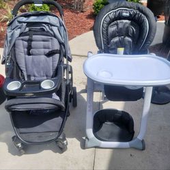 Stroller and Highchair 