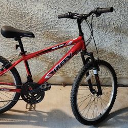 Huffy Highland 24" Boys Mountain Bike Red
