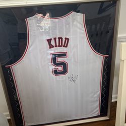 Jason Kid Signed Framed Jersey 