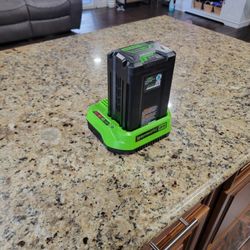 Greenworks 60v 5ah Battery And Charger New 