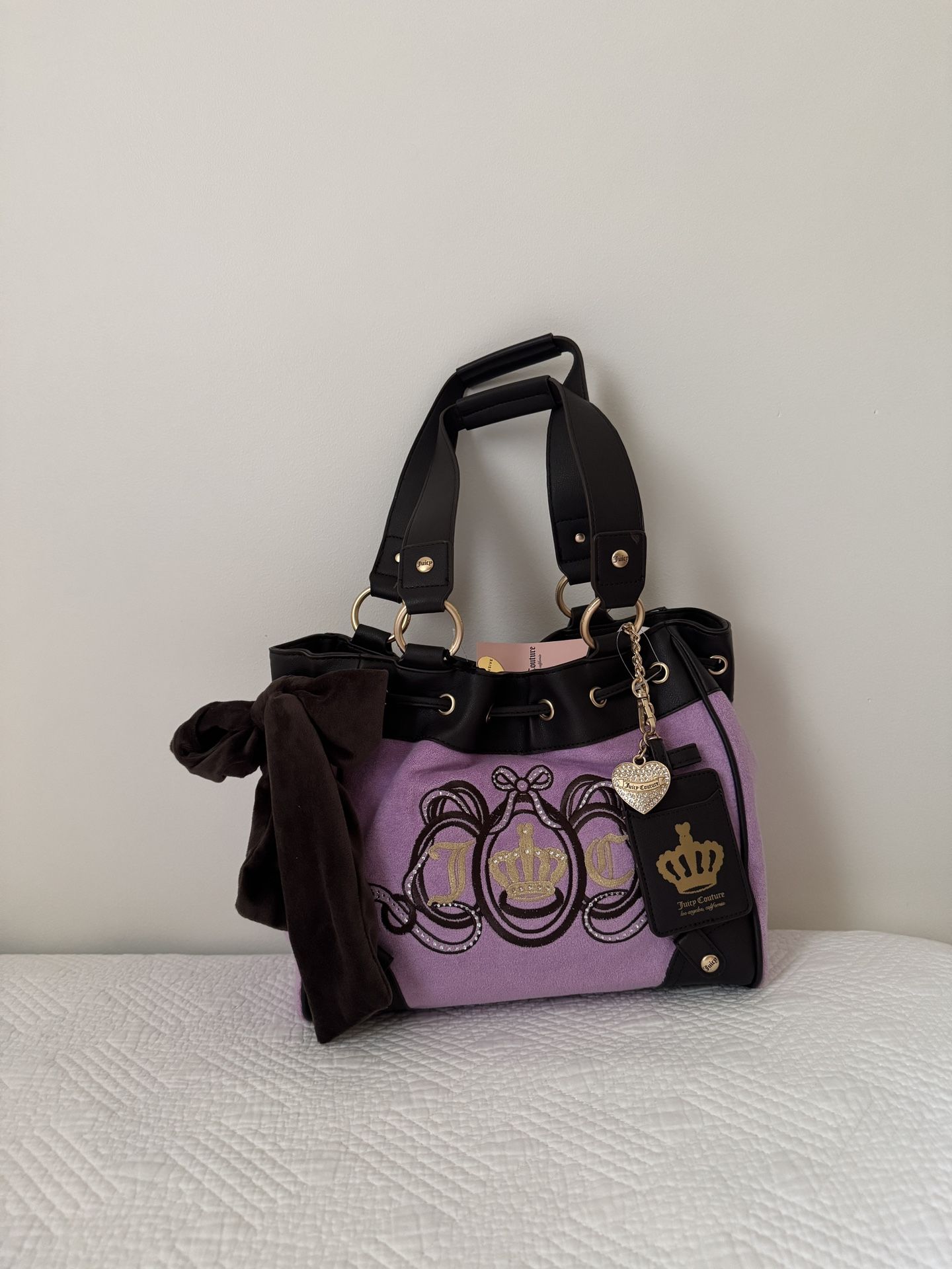 Brown & Violet Juicy Couture Bow Daydreamer