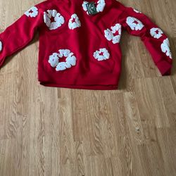 denim tear hoodie tag still on