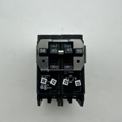Eaton Quad Pole 50 40 Amp Circuit Breaker