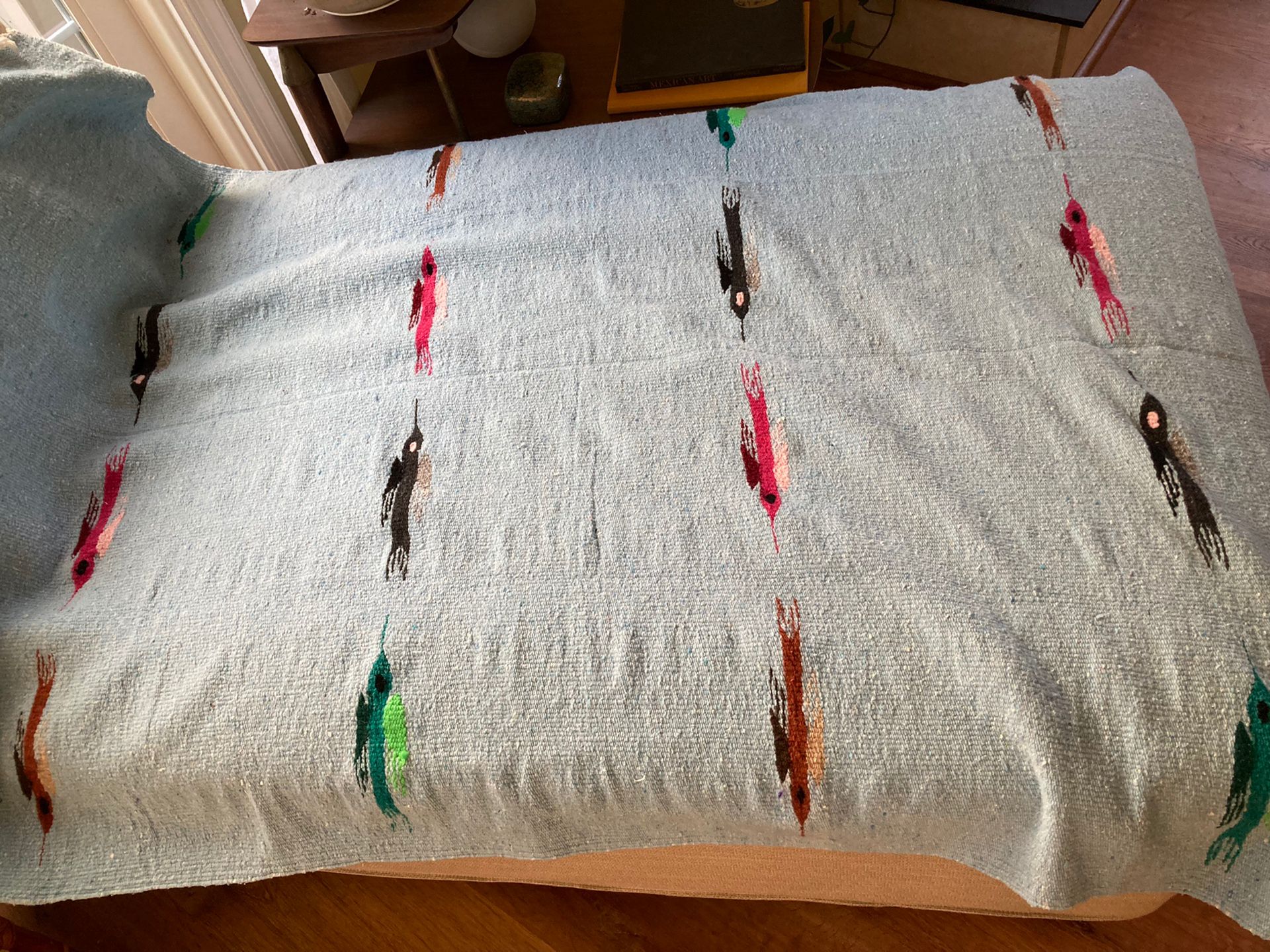 Mexican Blanket With Humming Birds 