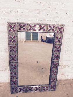 Bohemian metal mirror vertical or horizontal