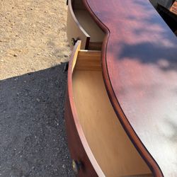 Beautiful Bamboo Wood  Dresser And Mirror