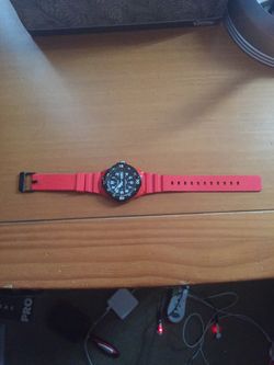 All RED Casio watch (Water resistant)