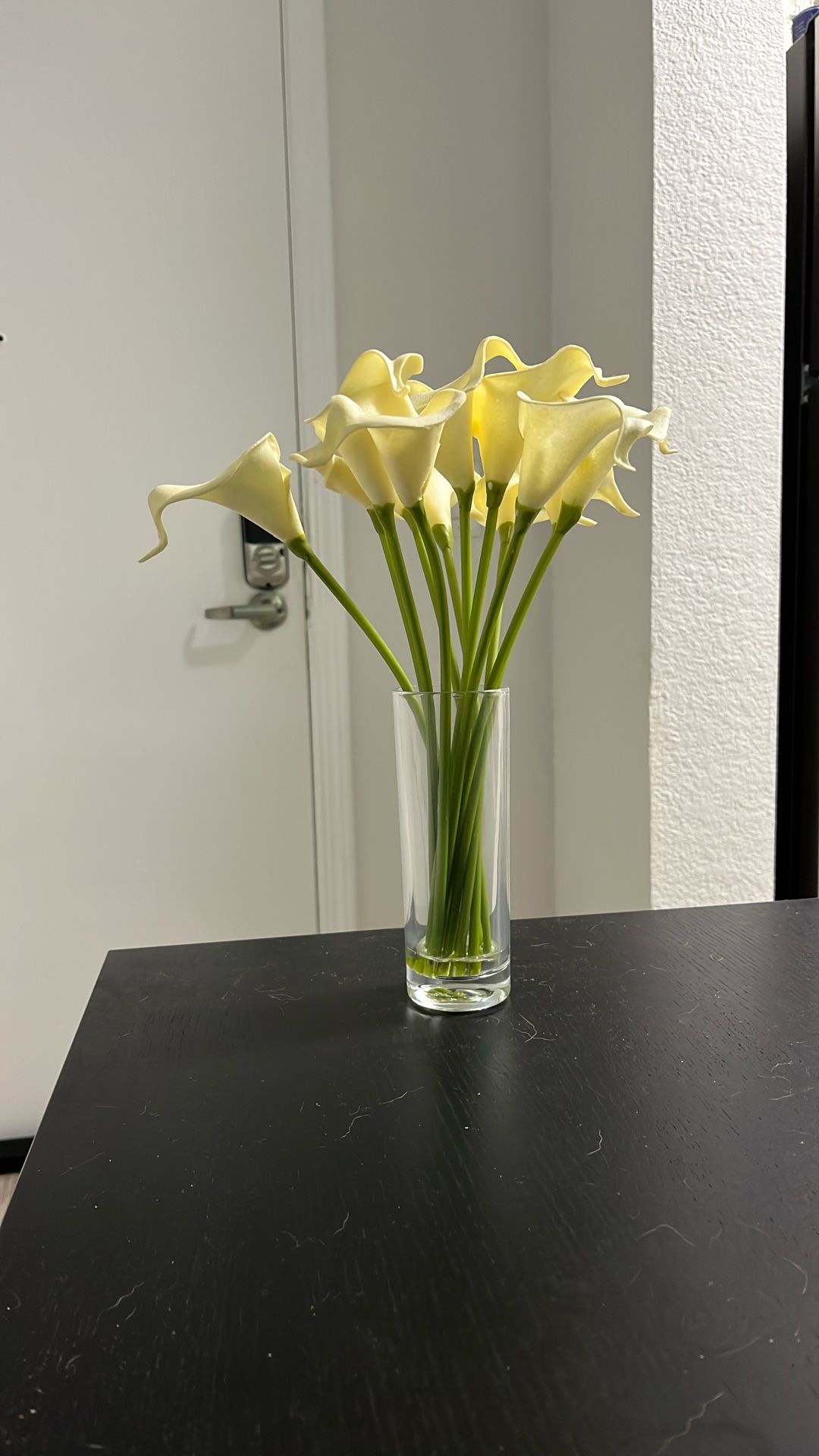 Clear Vase Faux Plant