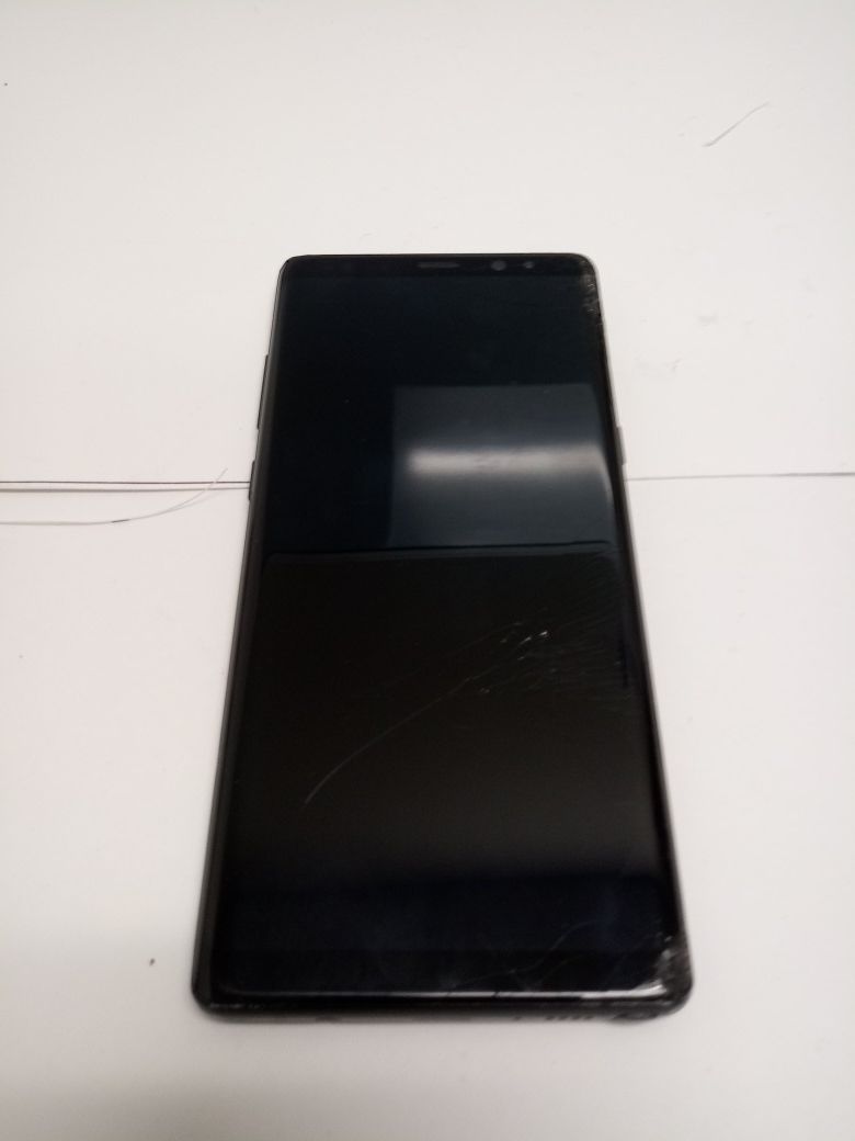 Samsung note 8 damaged front and back needs unlocked