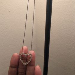 Heart Shaped CZ Necklace