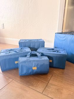 Storage Organizer Set- clear zipper compartment