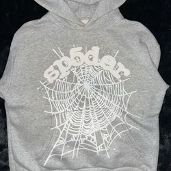 Gray OG Web Sp5der Hoodie