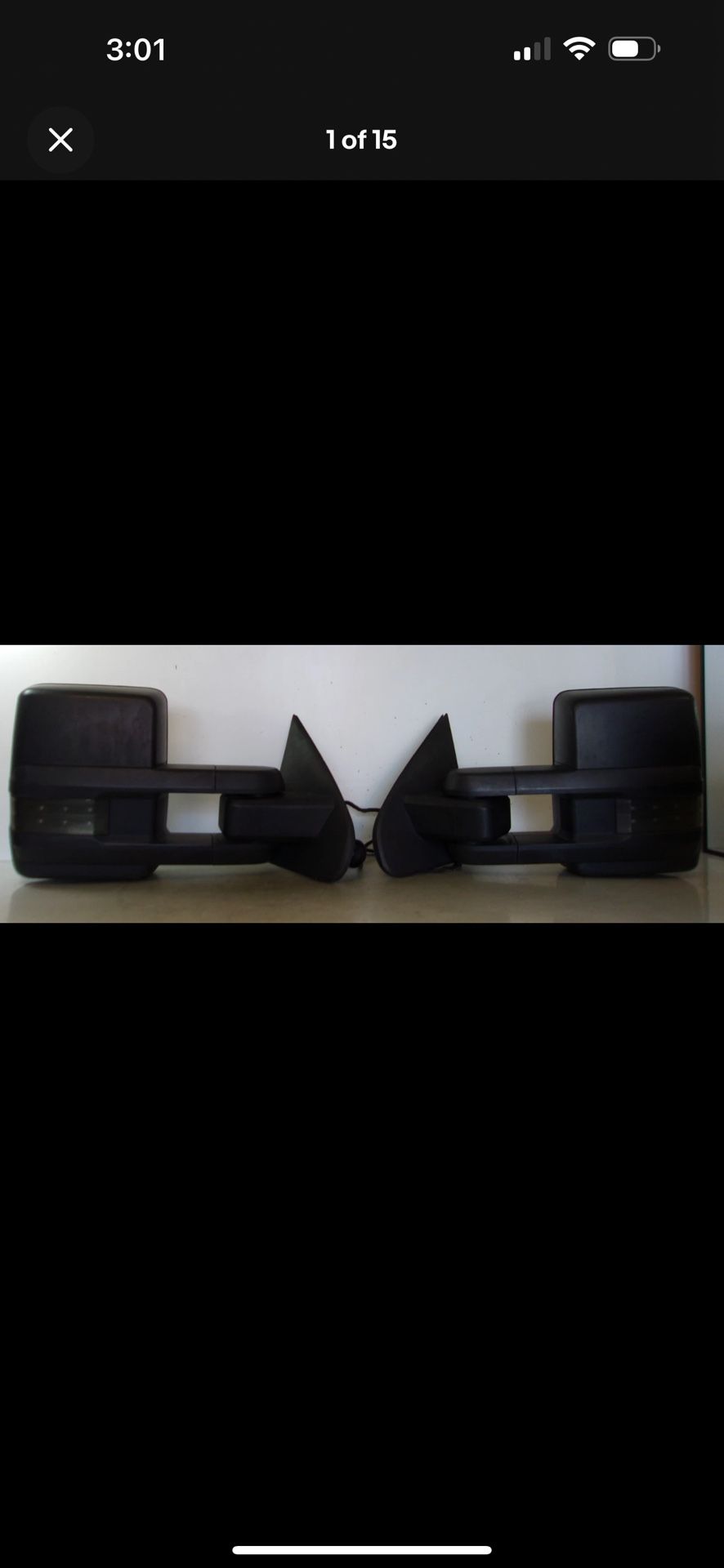 Fits 2014 - 2018 Silverado 1500 / 2015-2018 Silverado 2500 & 3500 Tow Mirror Set