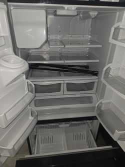 Maytag - 25 Cu. Ft. French Door Refrigerator with PowerCold Feature - Black - Black on Black Model: MFI2570FEB