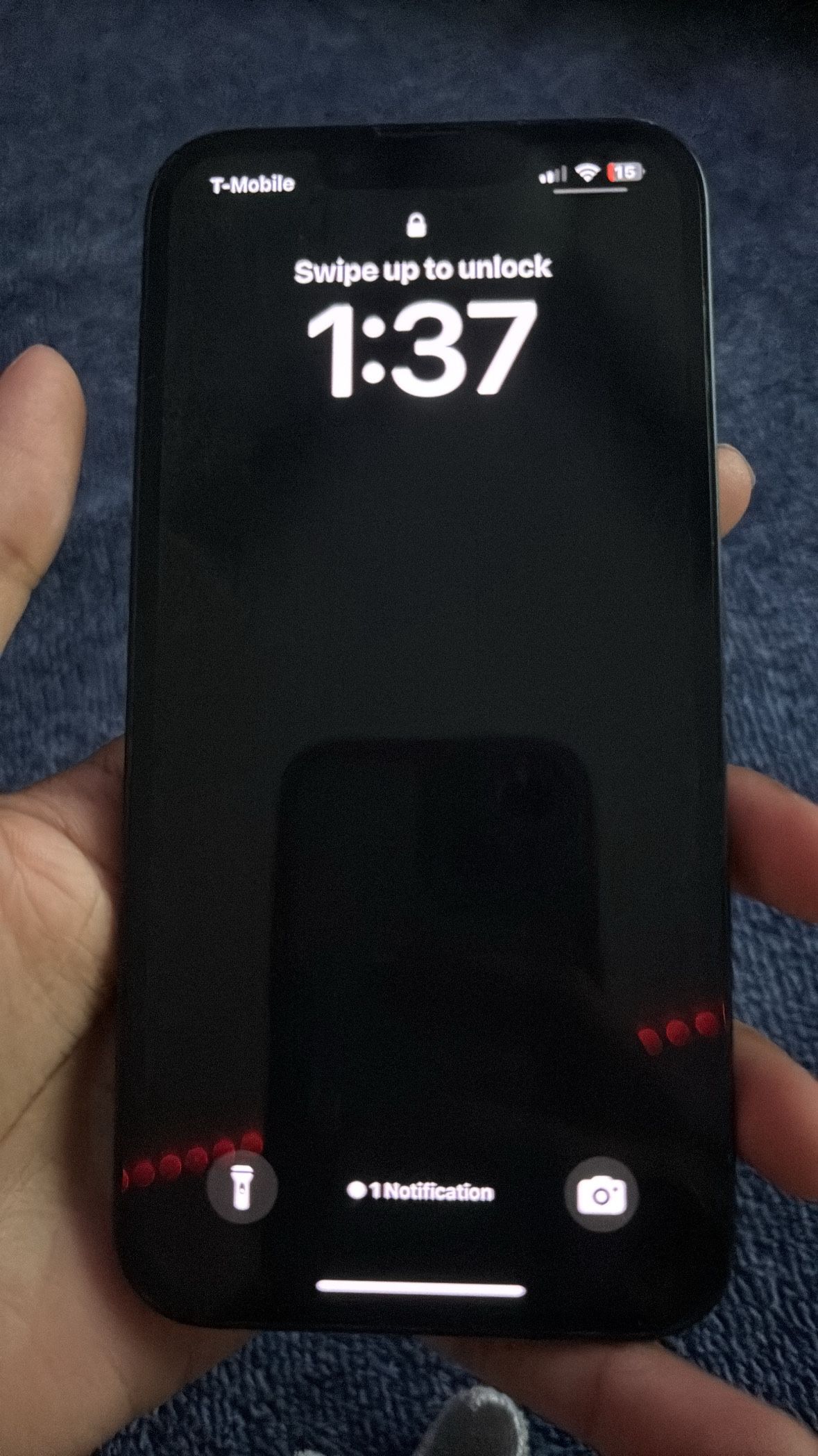unlocked iPhone 14 dark Blue
