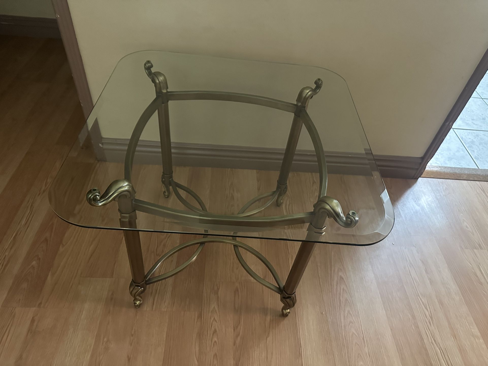 Glass End Table