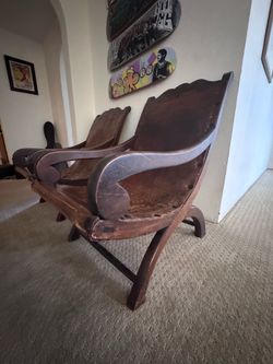 Vintage Spanish equipale chairs