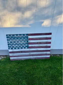 Outdoor American Flag Wooden decoration