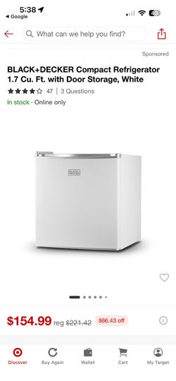 Mini Fridge Black + Decker